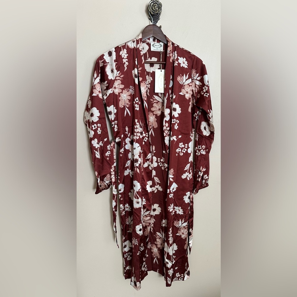 NWT Joyfolie Mia Joy Poma Duster Rust Floral Girls Size 12 - Picture 4 of 8